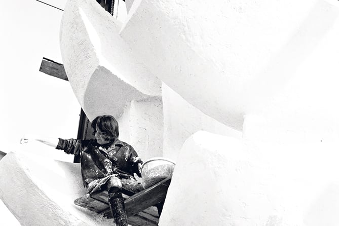 Alicia Penalba en su taller.