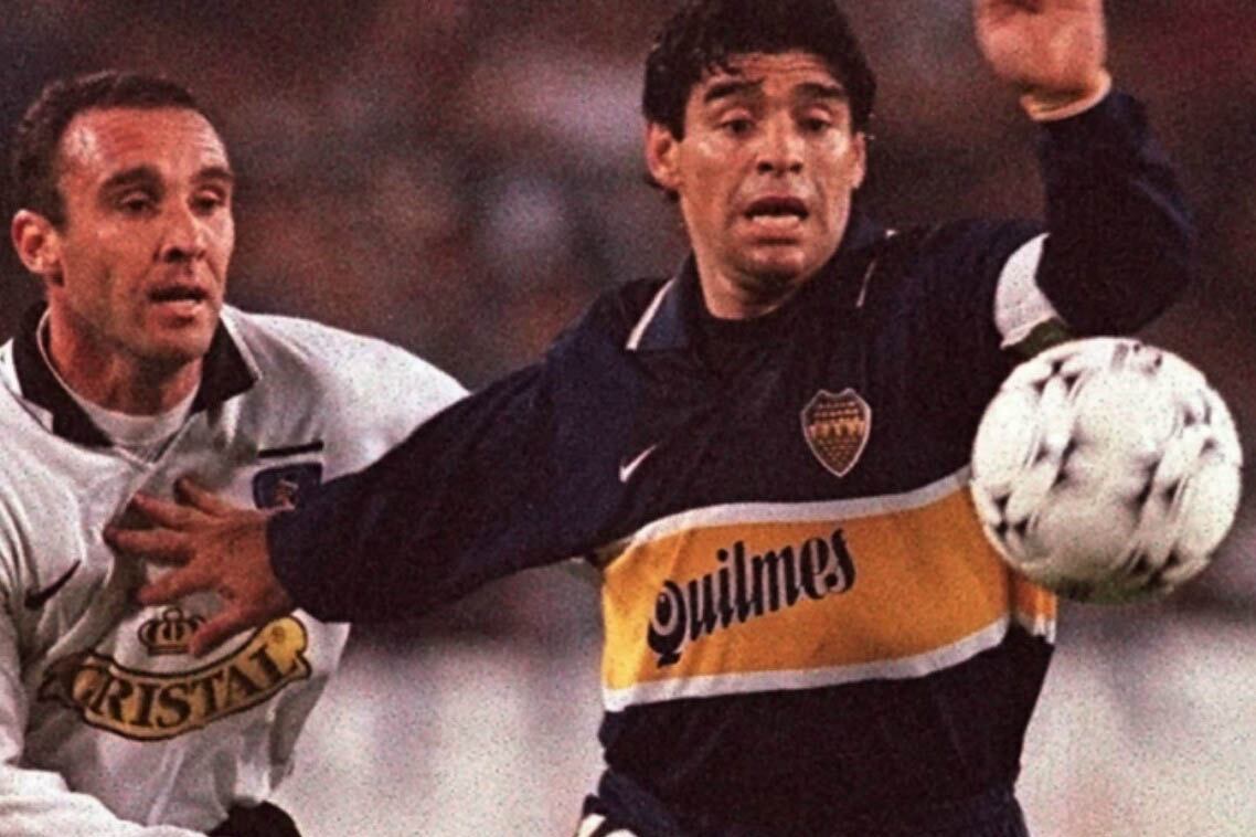 Duelo de dieces en la Supercopa 1997: Maradona por Boca y Espina por Colo-Colo