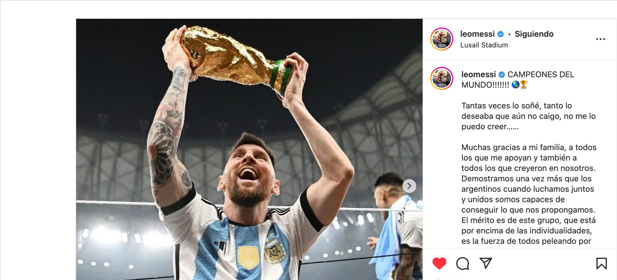 La foto con más "likes" jamás publicada, con la réplica hecha por Pantano.