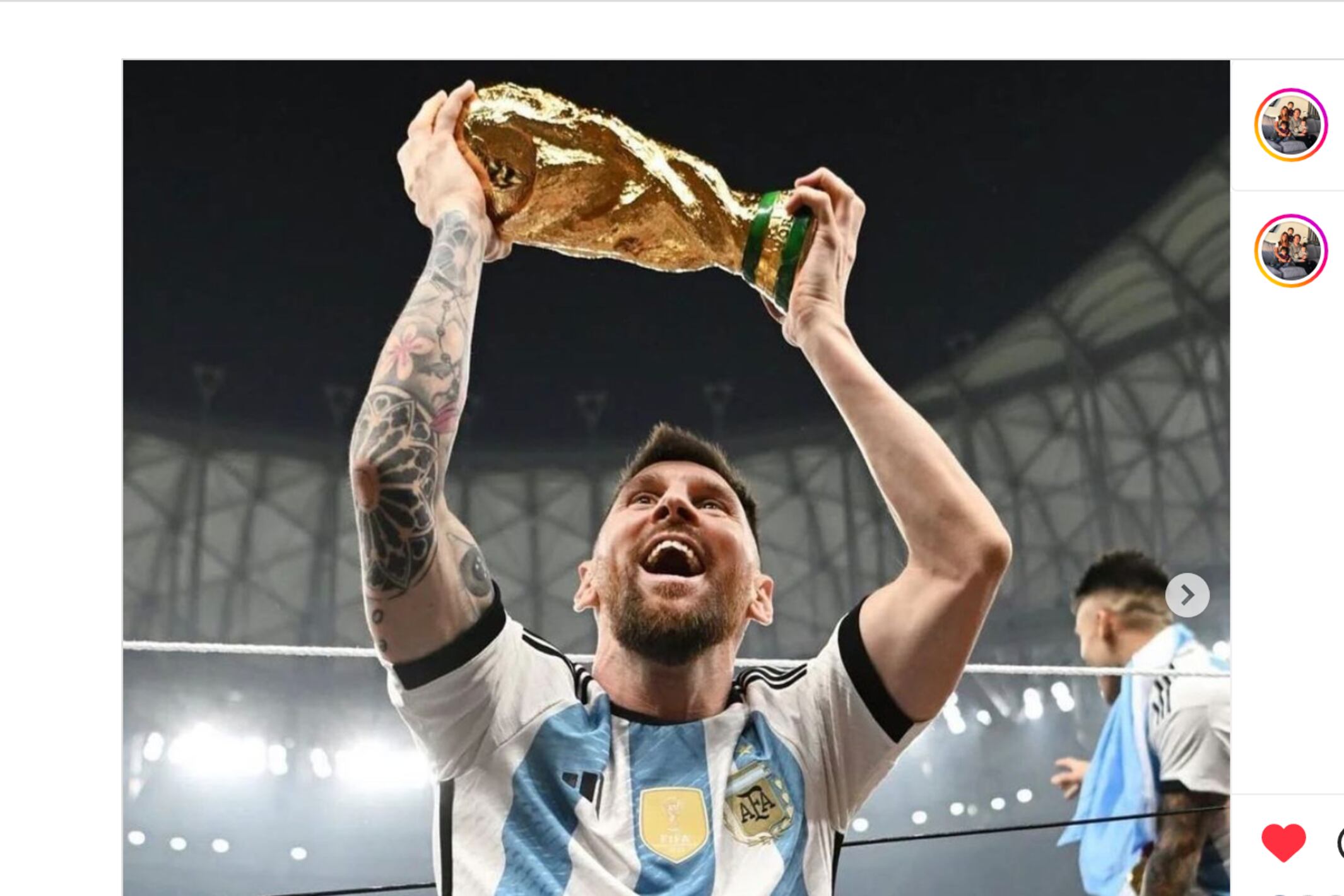 La foto con más "likes" jamás publicada, con la réplica hecha por Pantano.