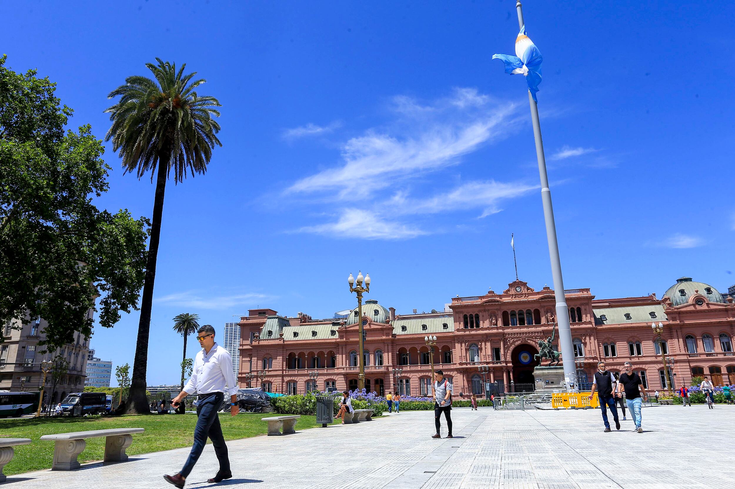 La Plaza de Mayo es uno de los símbolos del Ejecutivo nacional.