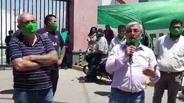 Serrudo en el ingreso al CCM. Imagen gentileza de Visor Gremial.