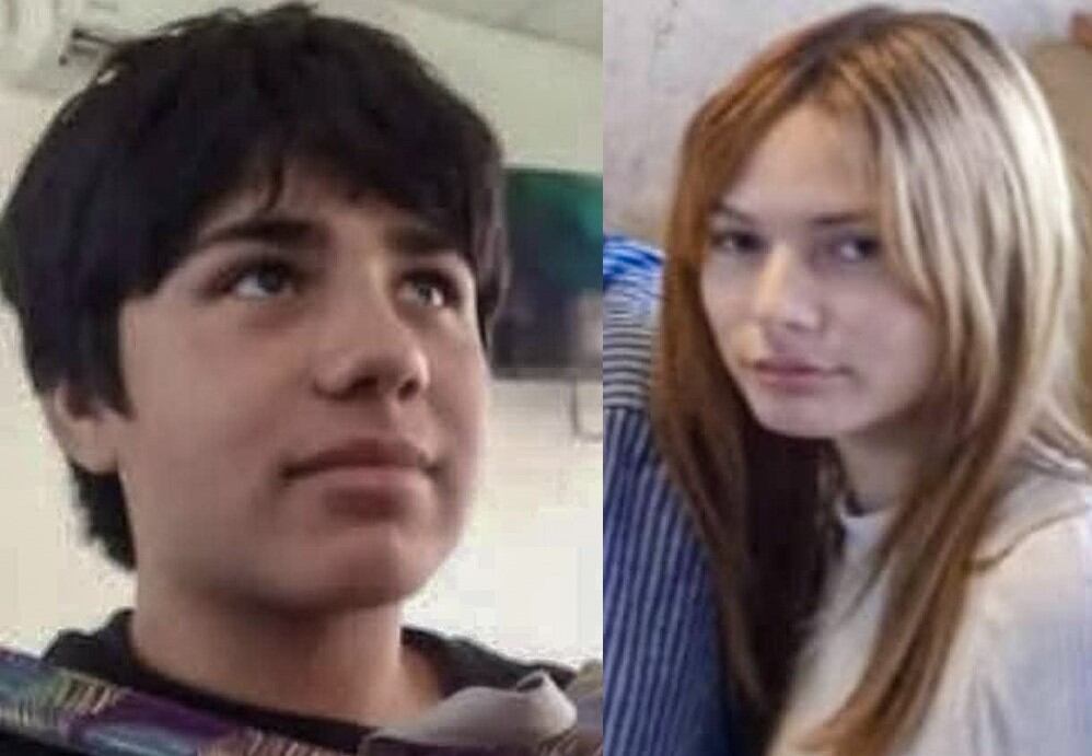 Josué Salvatierra, de 14 años, y Paloma Gallardo, de 16.