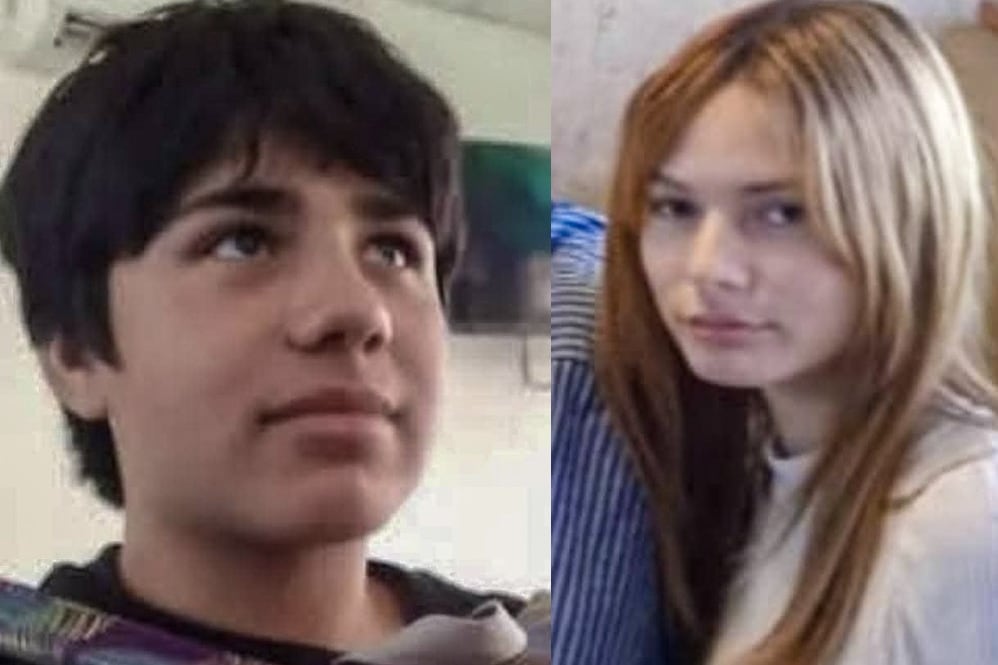 Josué Salvatierra, de 14 años, y Paloma Gallardo, de 16.