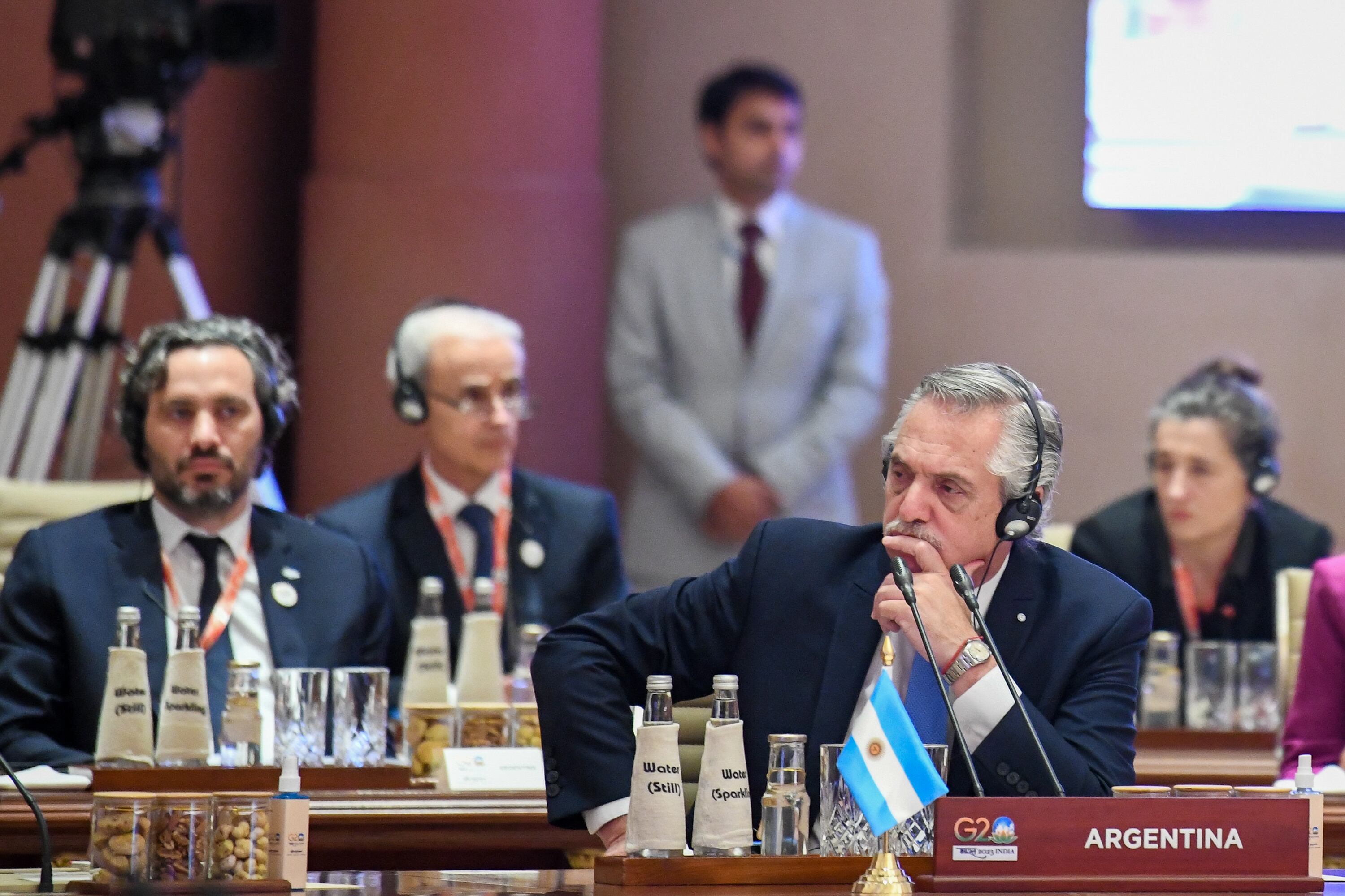Alberto Fernández en la cumbre del G20.