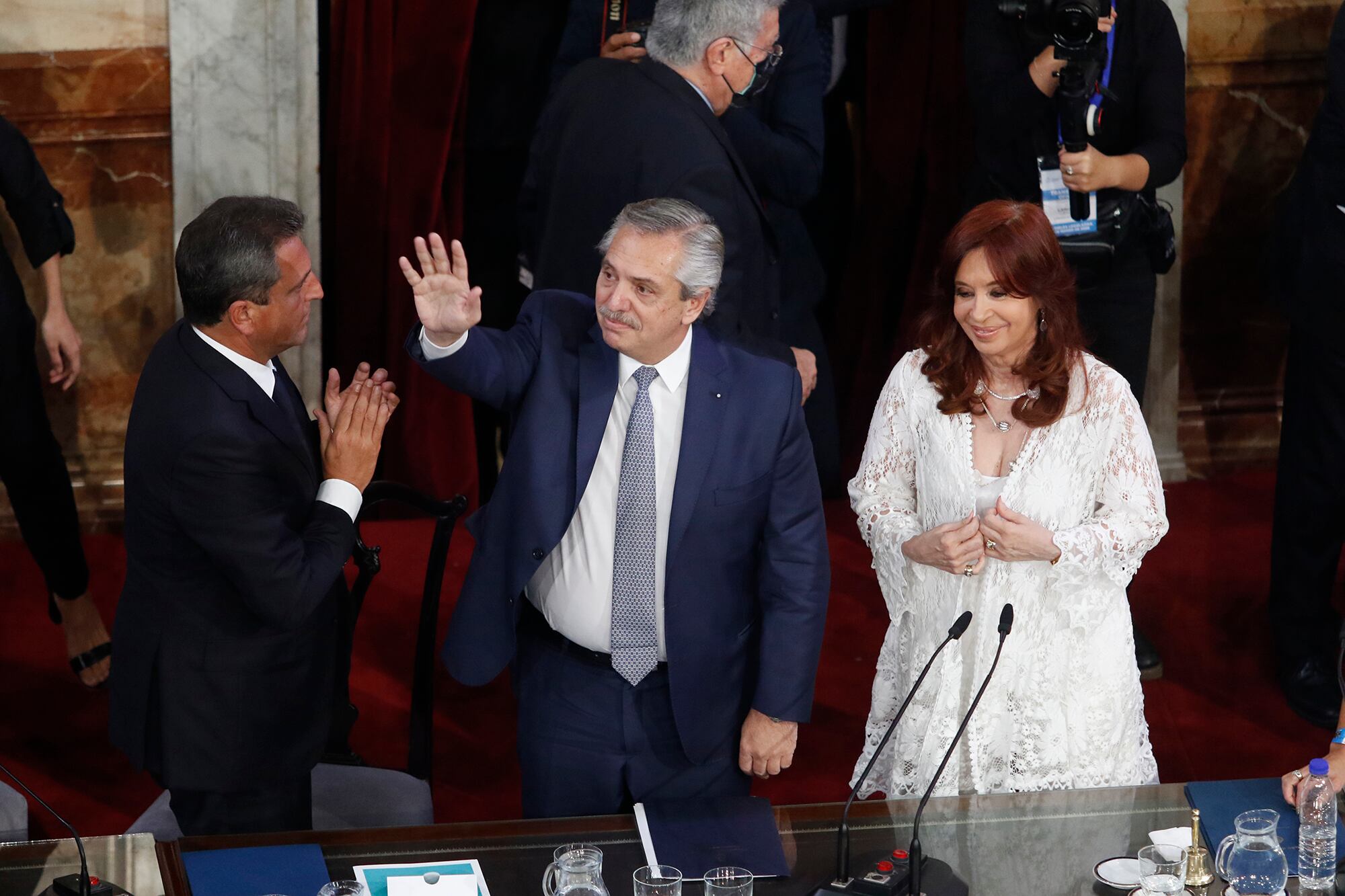 Alberto Fernández abre el período de sesiones ordinarias 2022 del Congreso.
