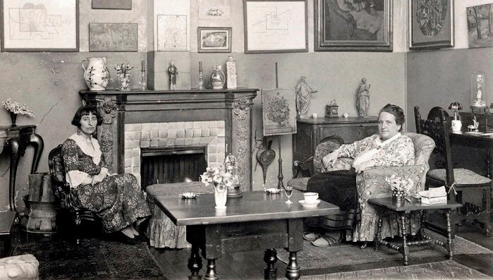 Stein y Toklas, retratadas por Man Ray