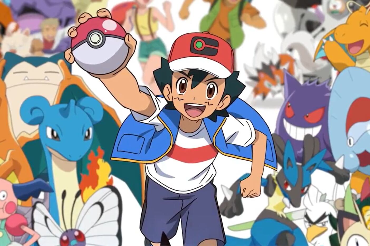 Ash Ketchum y Pikachu se despiden de Pokémon. Imagen: captura de pantalla.