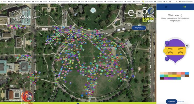 Así se ve la movilización desde la virtualidad.