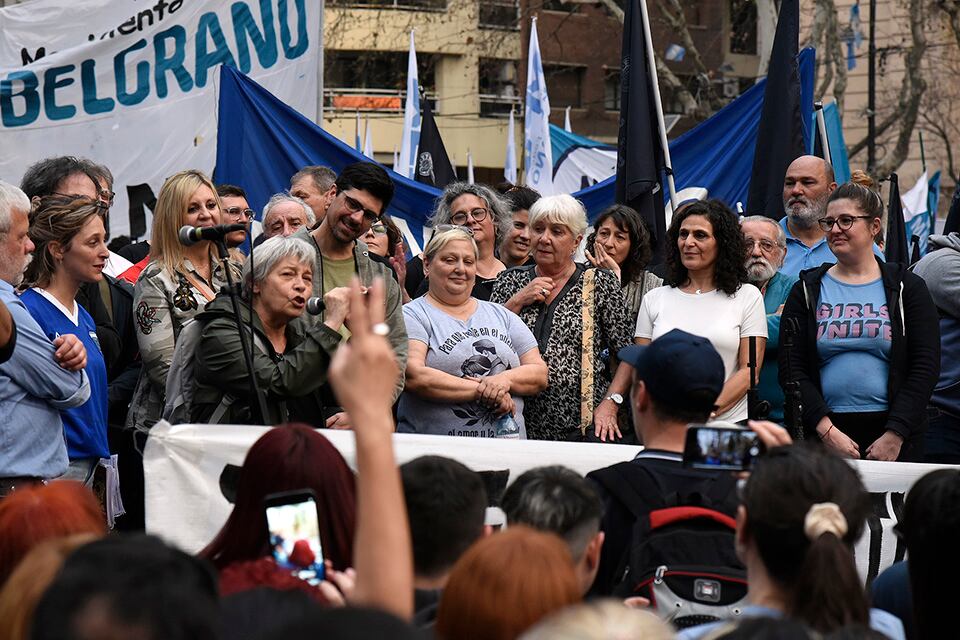Liliana Herrero tuvo palabras emocionantes en un momento del acto.