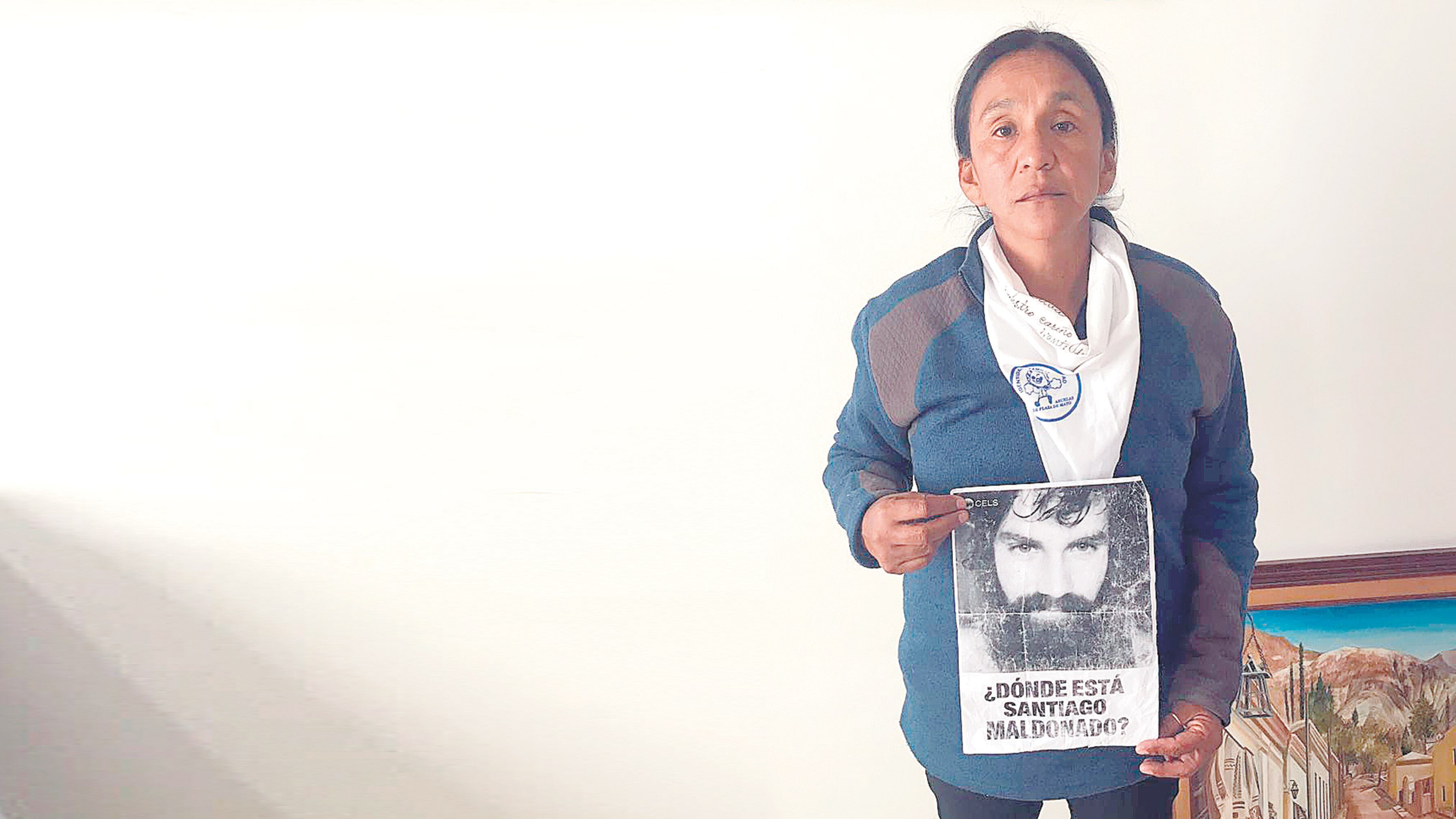 Milagro Sala ayer, poco después de llegar a la casa de El Carmen.