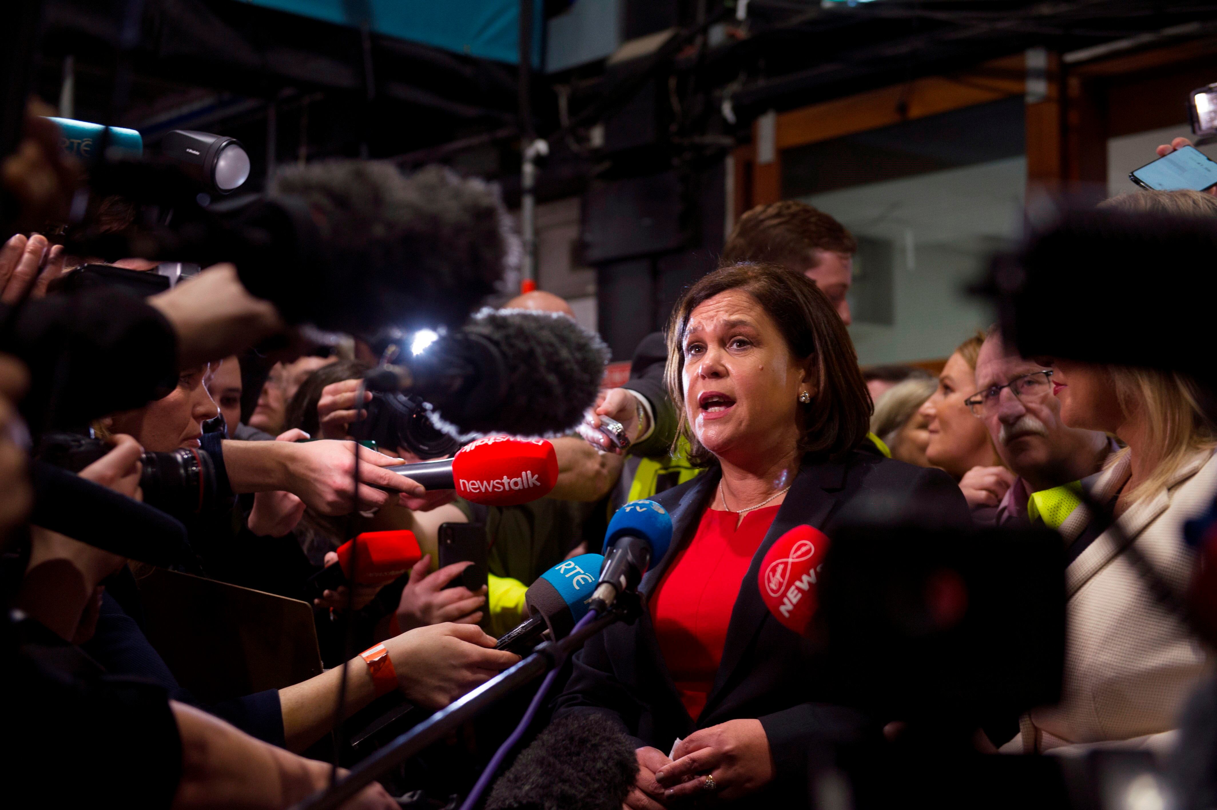 Mary Lou McDonald, líder del Sinn Fein. 