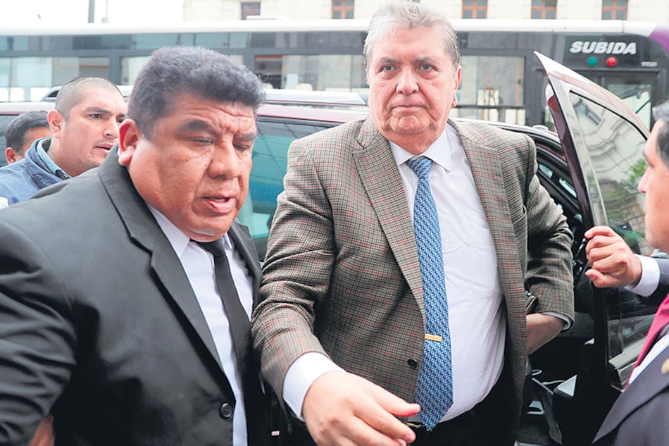 García, ayer a su llegada a la fiscalía para declarar, poco antes de pedir asilo a Uruguay.