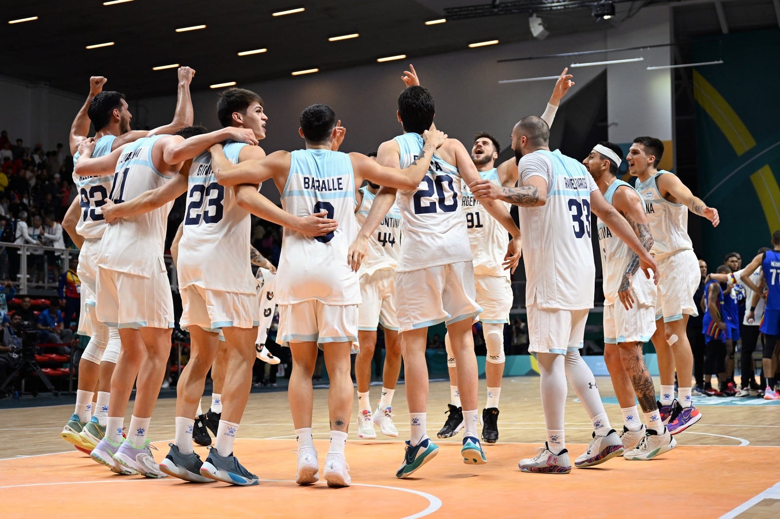 La Selección Argentina festeja tras conseguir el tercer oro de su historia panamericana