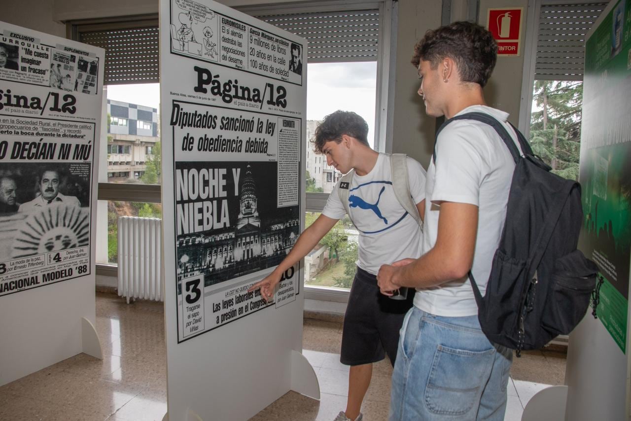 La muestra de Página/12 en la Universitat Autónoma de Barcelona.