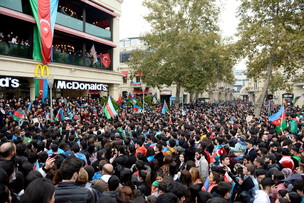 Celebración en Baku, capital de Azerbaiyán.