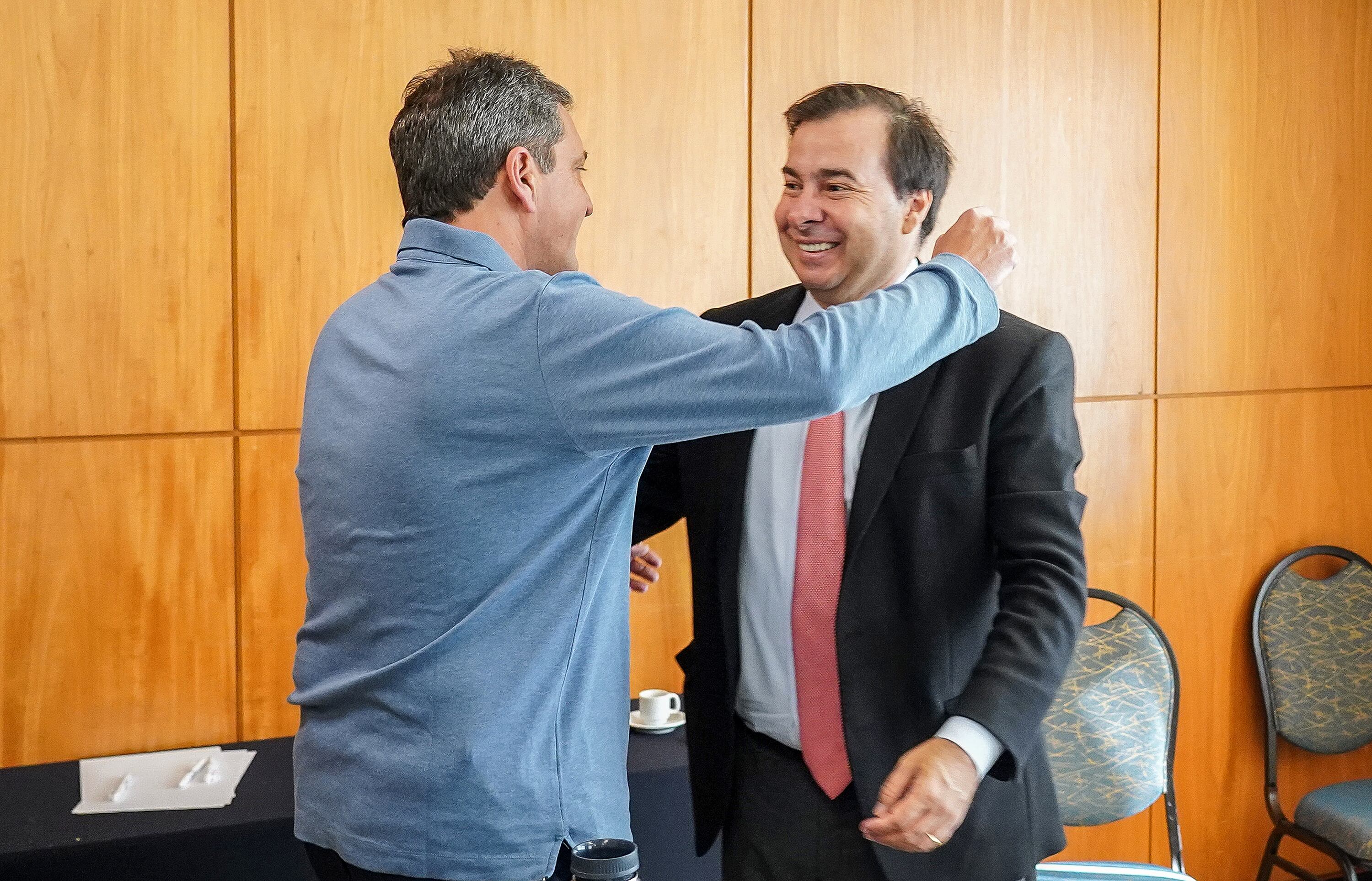 Rodrigo Maia, titular de la Confederación de Instituciones Financieras de Brasil. Massa reafirma sus contactos en ese país.