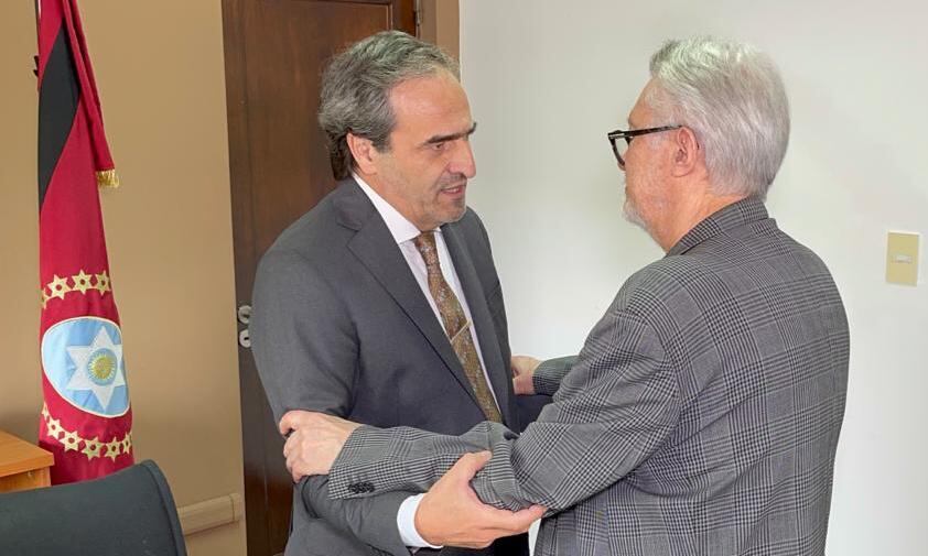 García Castiella junto a Jean Michel Bouvier.