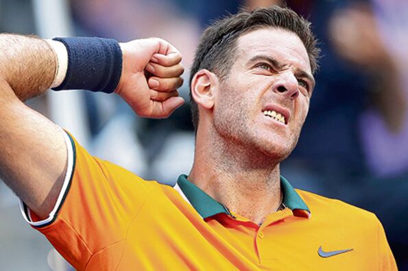 Del Potro necesitó una hora y 56 minutos para ganar.