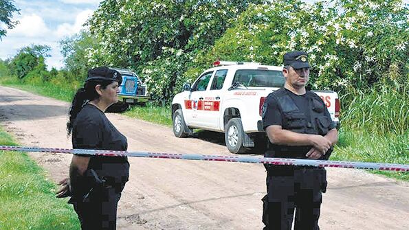 El sector de la ruta provincial 6 donde fue hallado el cuerpo de Agustina cubierto con bolsas y ramas.