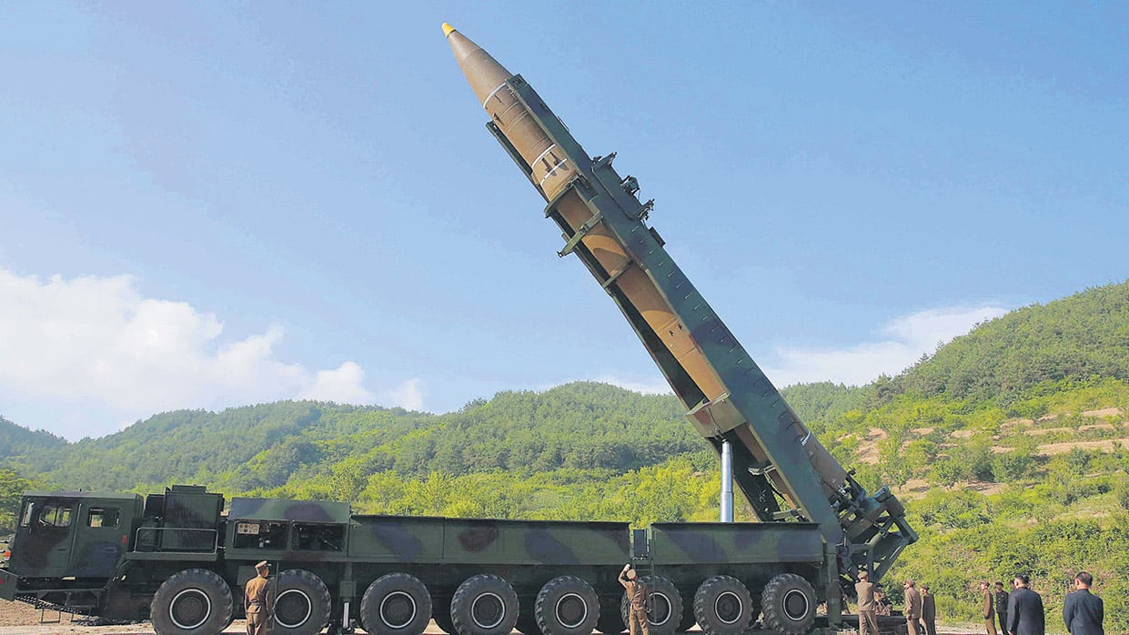 Imagen cedida por el gobierno de Corea del Norte del misil intercontinental lanzado el pasado 28 de julio.