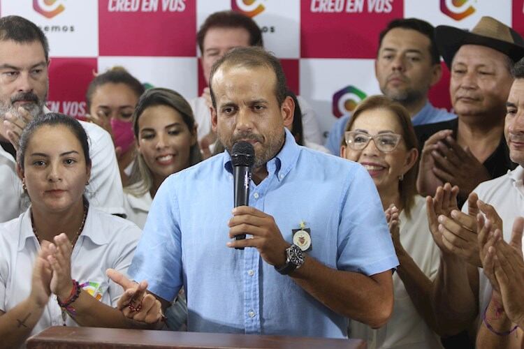 El excandidato a la presidencia Luis Fernando Camacho encabezó las protestas que derivaron en un golpe de Estado contra Morales.