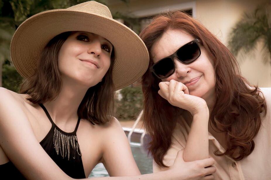 Florencia junto a su madre, Cristina Fernández de Kirchner