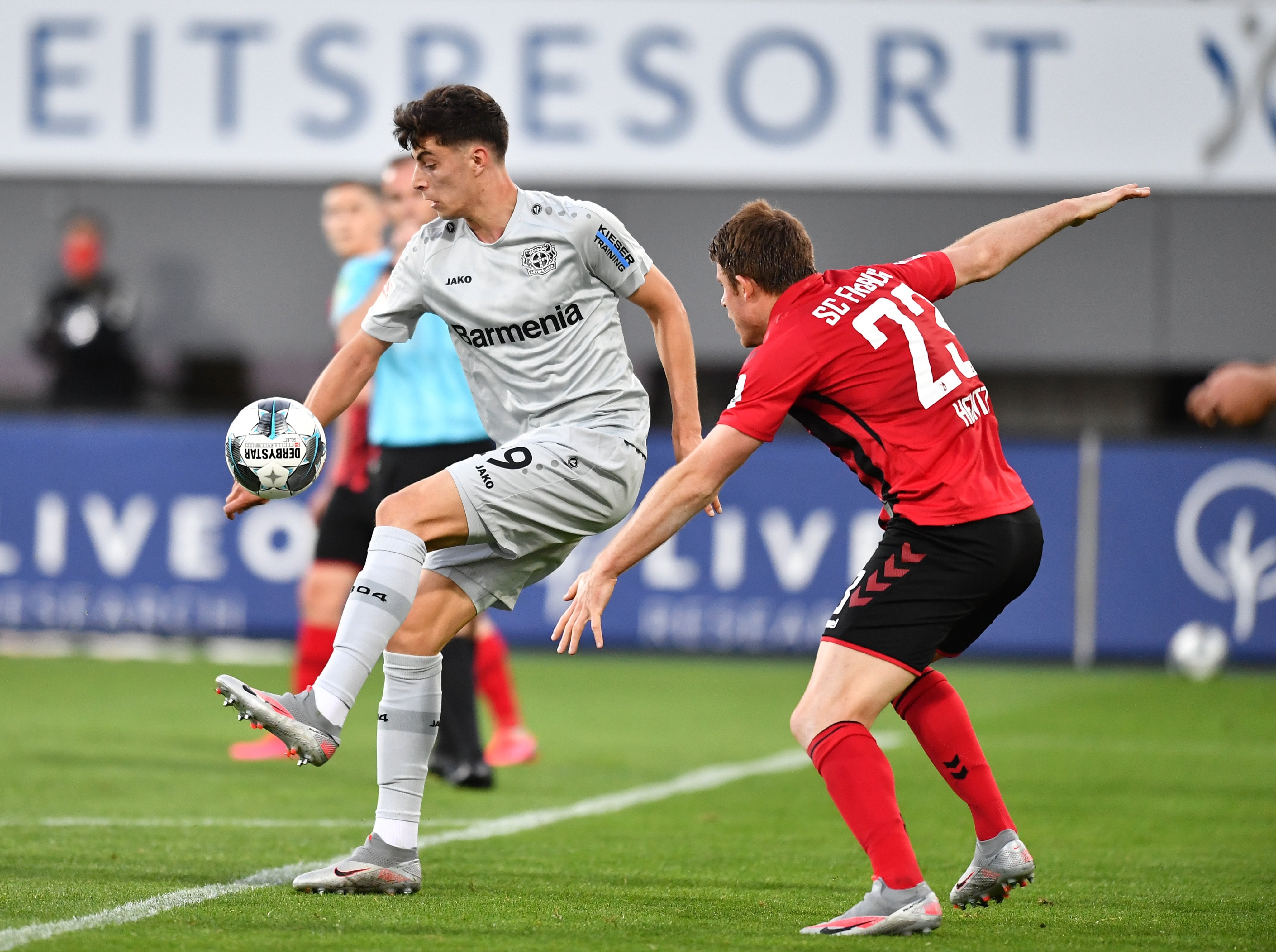 El centrodelantero Kai Havertz, autor del 1-0 para Leverkusen.