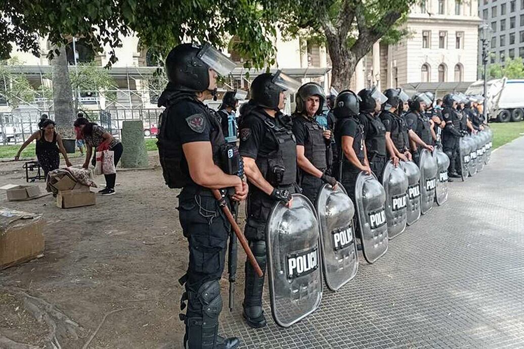 El desalojo por la fuerza del Malón de la Paz 