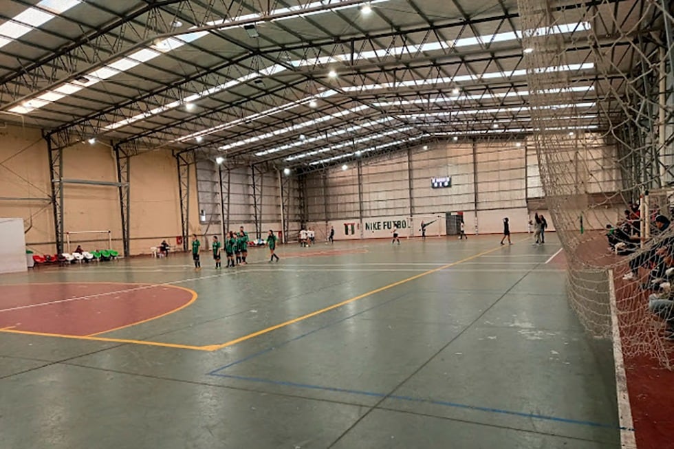 La cancha de la sede del club Parque.