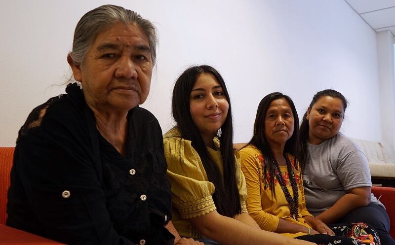 Felisa Mendoza, Mariana Ortega, Nancy Lopez y Edith Martearena. 