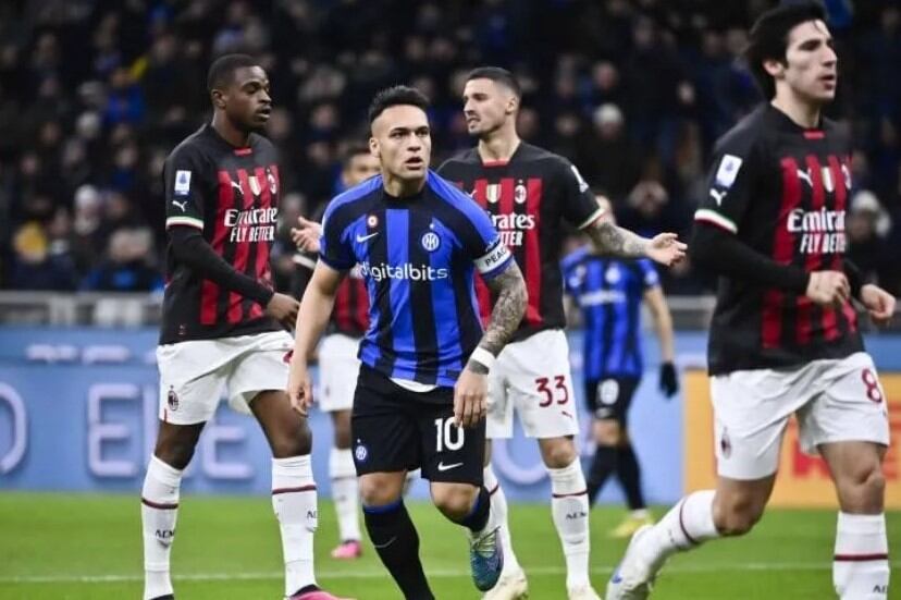 El argentino Lautaro Martínez, delantero del Inter, será uno de los protagonistas de la semifinal entre el clásico de la ciudad de Milán, en el norte de Italia.