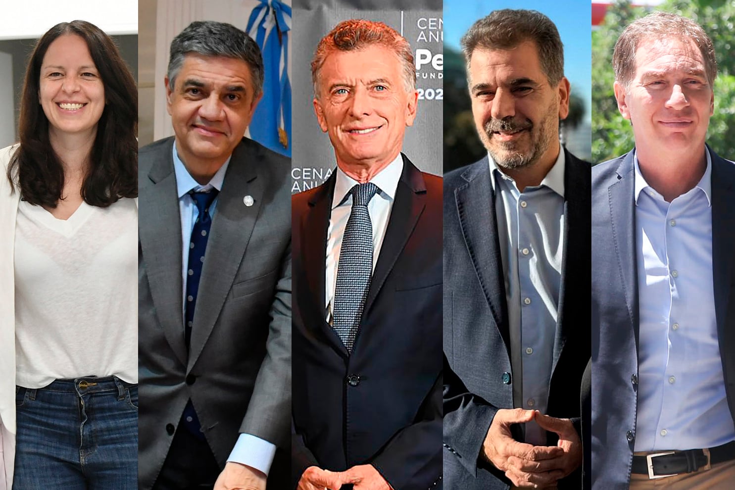 Soledad Martínez, Jorge Macri, Mauricio Macri, Cristian Ritondo y Diego Santilli. 
