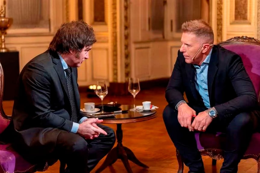 Javier Milei con Alejandro Fantino.