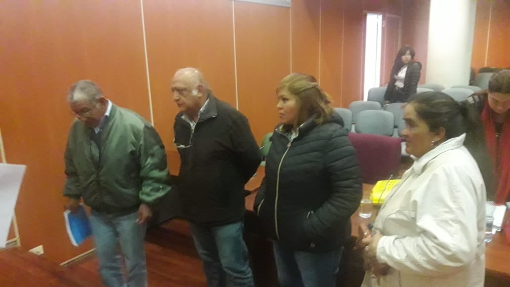 Familiares de los brigadistas fallecidos