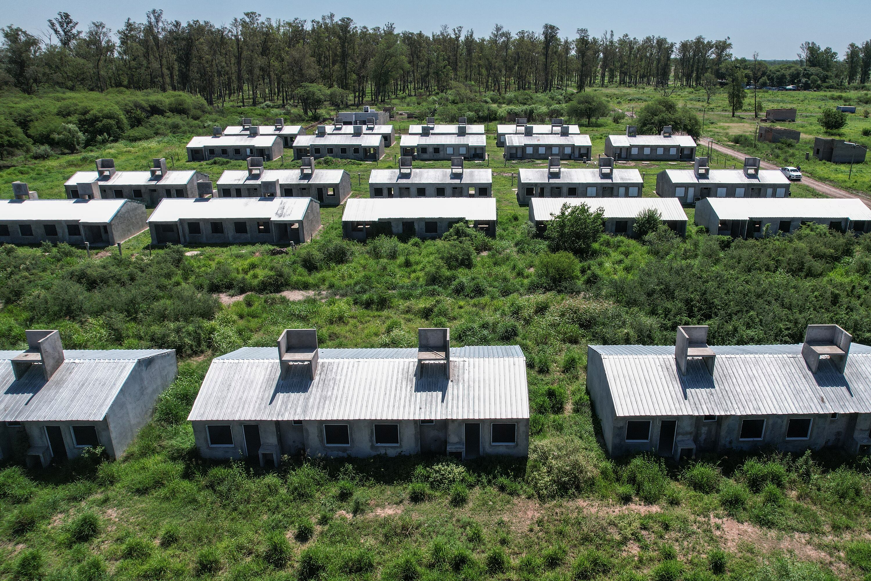 Una de las tantas obras paralizadas por el gobierno de Milei.