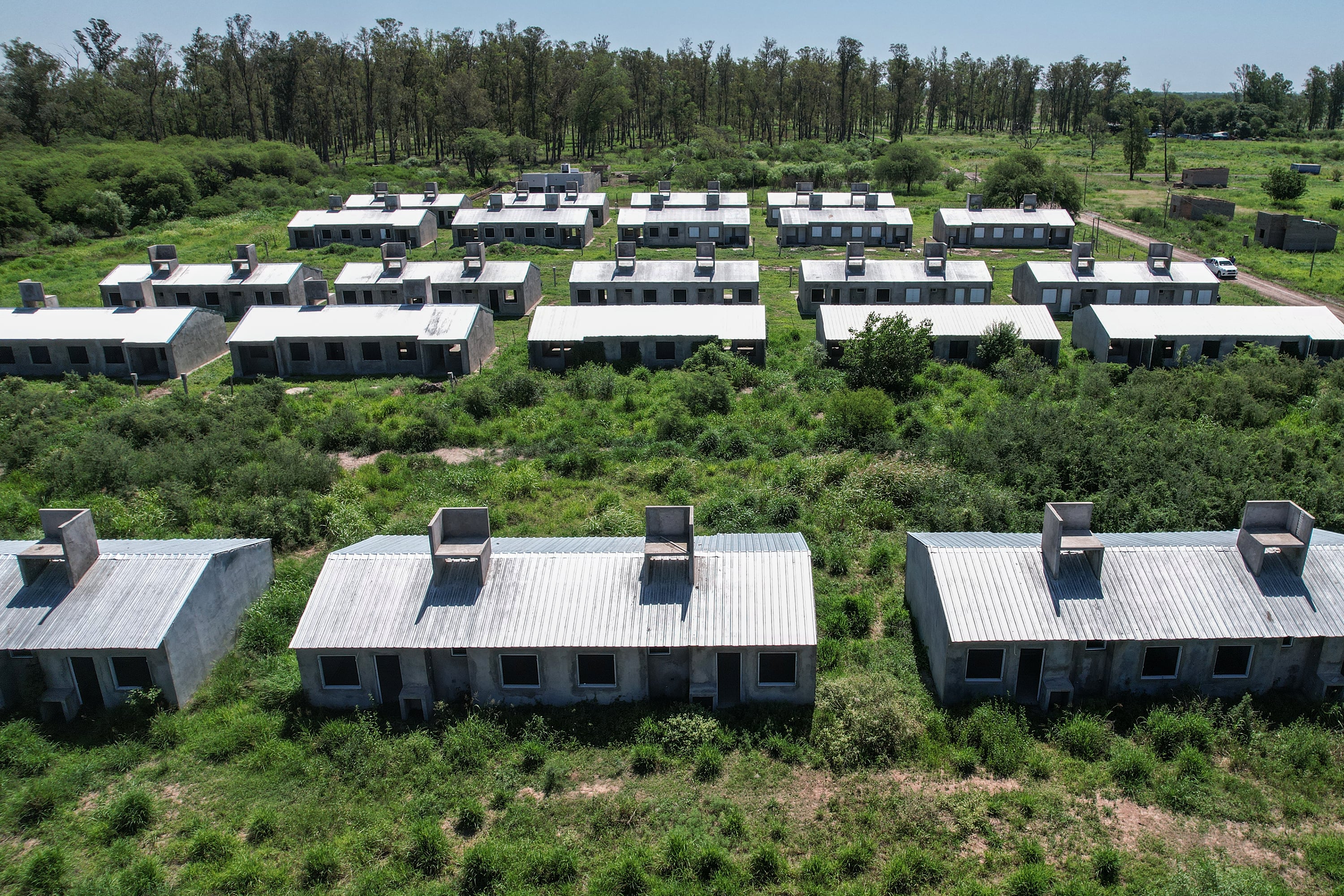 Una de las tantas obras paralizadas por el gobierno de Milei.