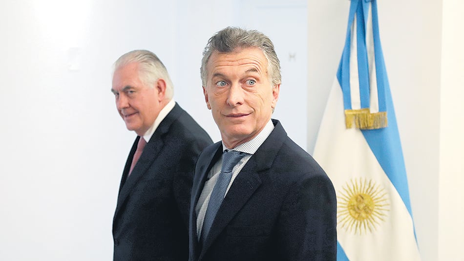 Mauricio Macri recibió al secretario de Estado Rex Tillerson en la quinta de Olivos.
