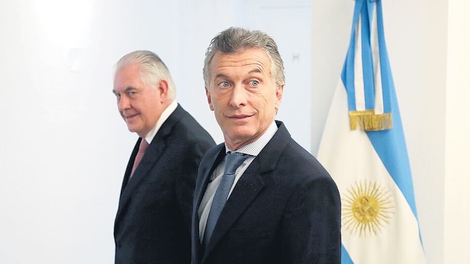 Mauricio Macri recibió al secretario de Estado Rex Tillerson en la quinta de Olivos.