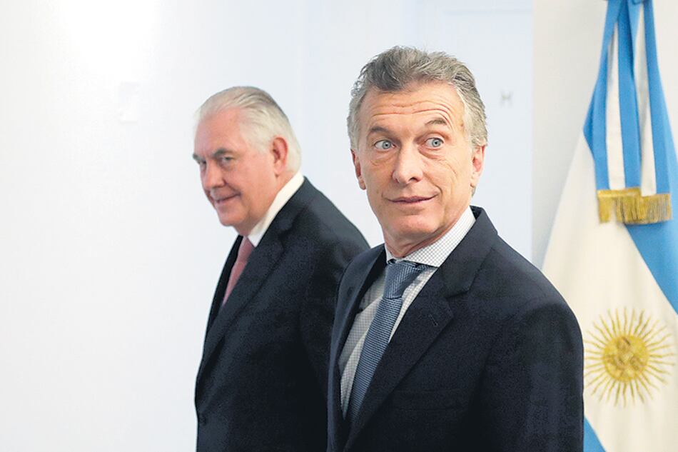 Mauricio Macri recibió al secretario de Estado Rex Tillerson en la quinta de Olivos.