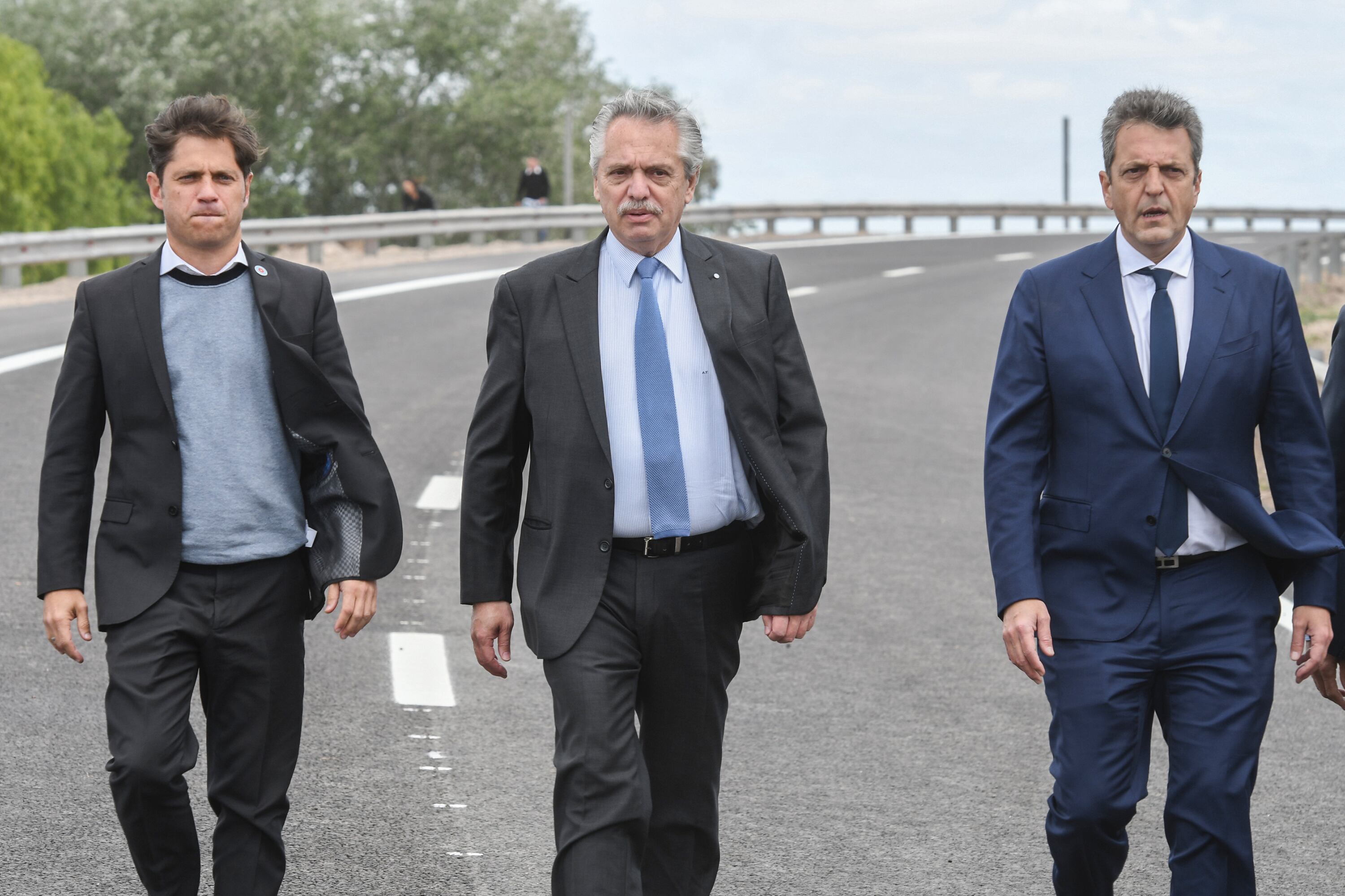 Kicillof, Fernández y Massa, tres patas de Frente de Todos