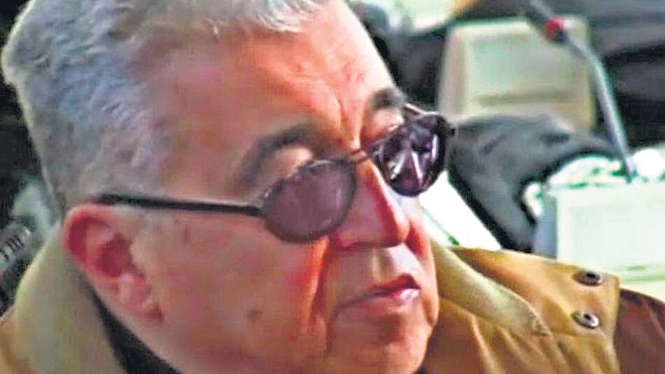 El agente de inteligencia uruguayo Troccoli, único acusado presente en el juicio.