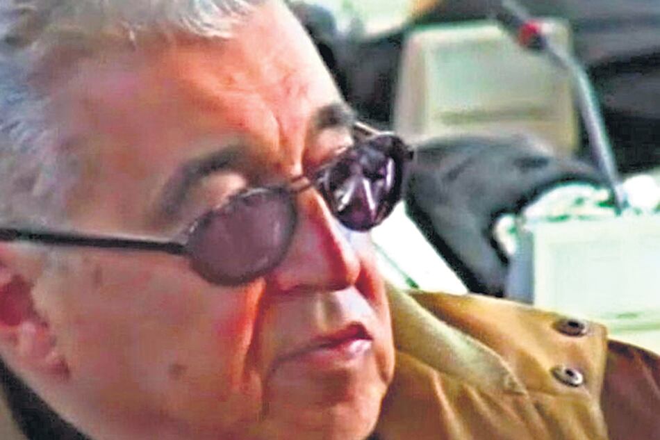 El agente de inteligencia uruguayo Troccoli, único acusado presente en el juicio.