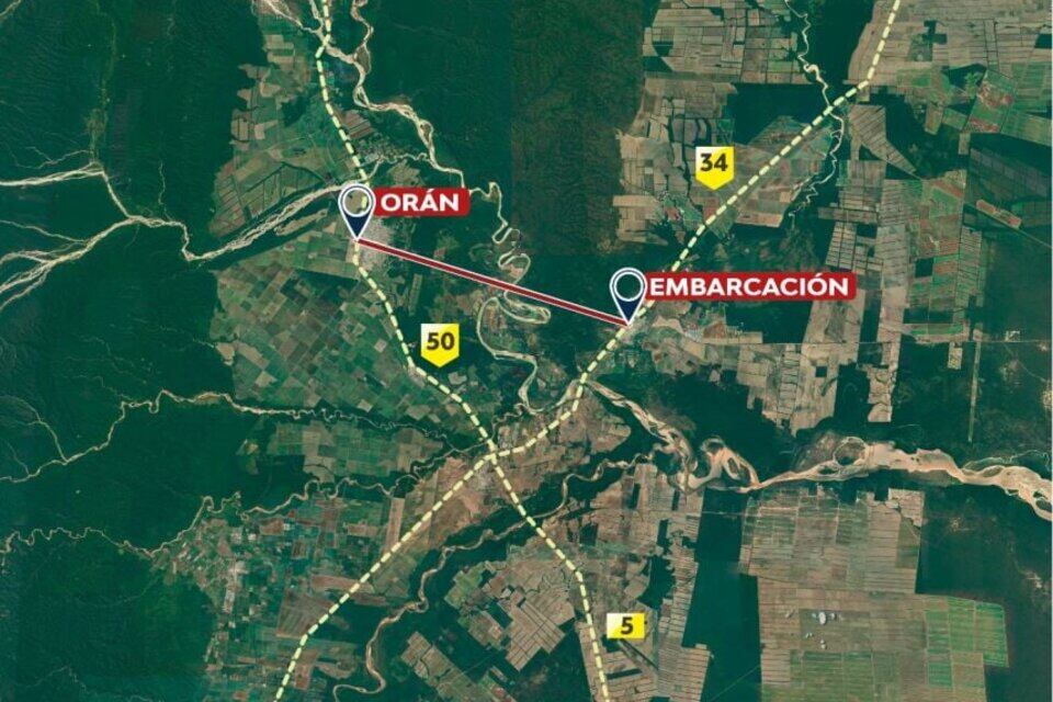 Imagen difundida por el Gobierno de Salta