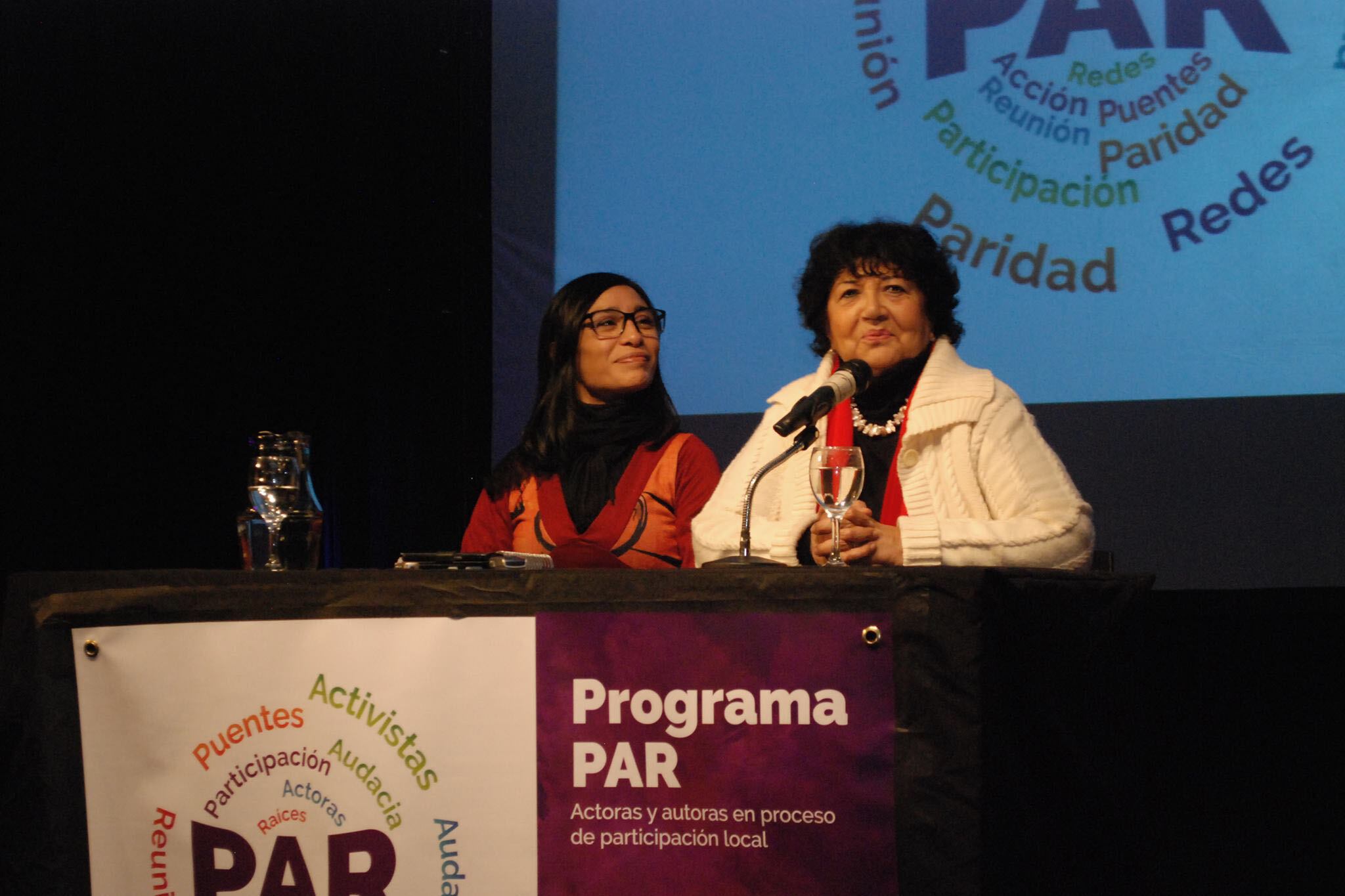 Dora Barrrancos estuvo en la provincia para la actividad "Sin mujeres no hay democracia".