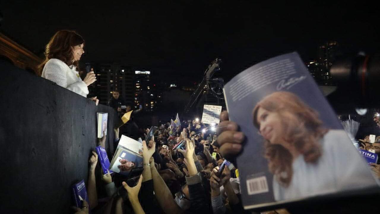 Cristina Fernández de Kirchner, en la presentación de su libro