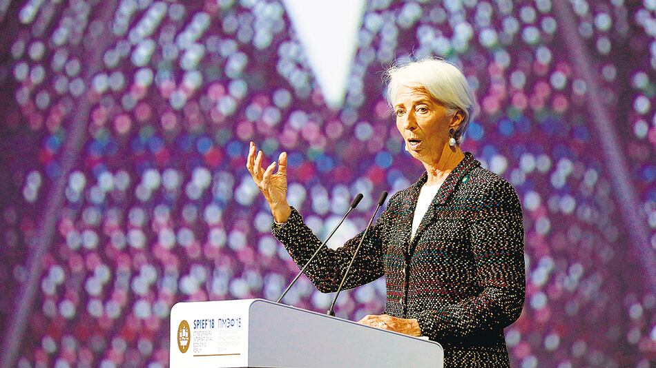 La titular del Fondo Monetario Internacional, Christine Lagarde.