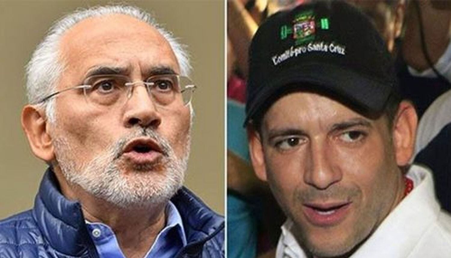 Carlos Mesa y Luis Fernando Camacho competirán en las elecciones de mayo. 