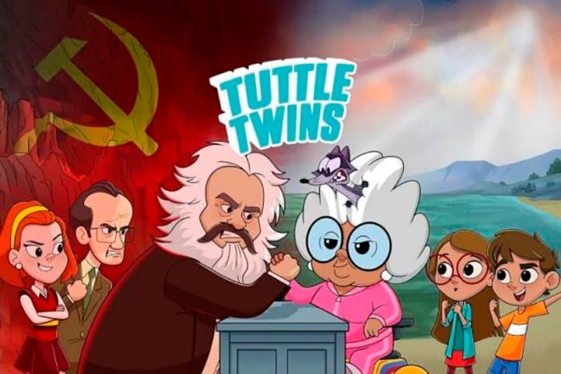 Un personaje de la serie Tuttle Twins es el economista Milton Friedman.