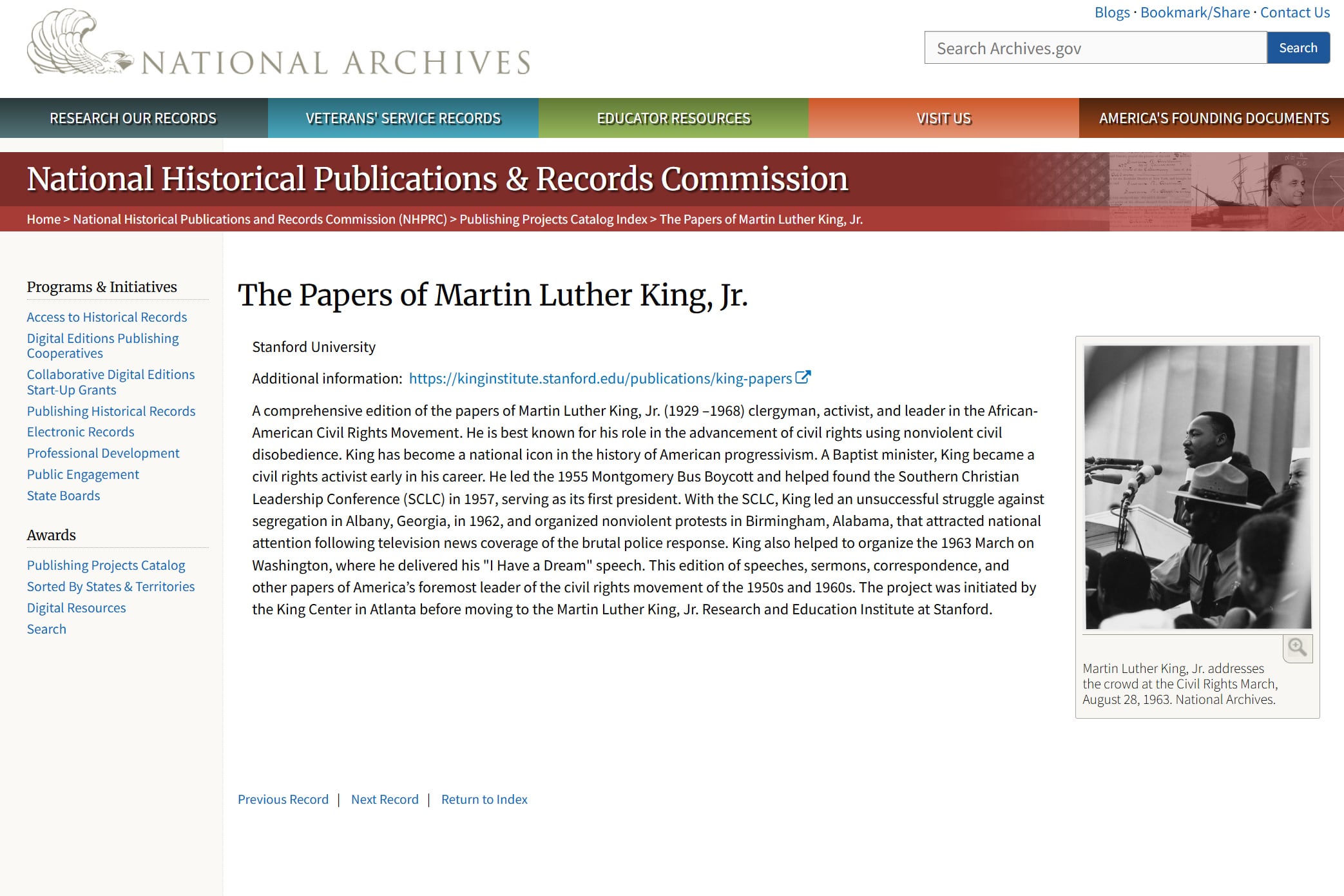 Así se ven en Internet los archivos desclasificados